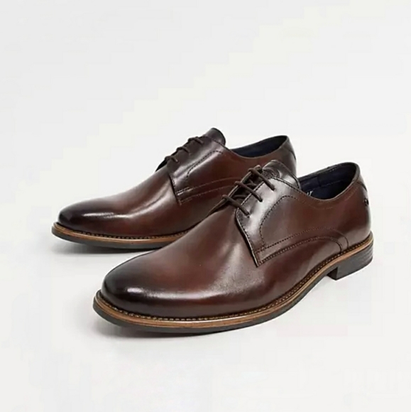 Base London Draco Derby Shoes in Brown Leather - Picture 10 of 10